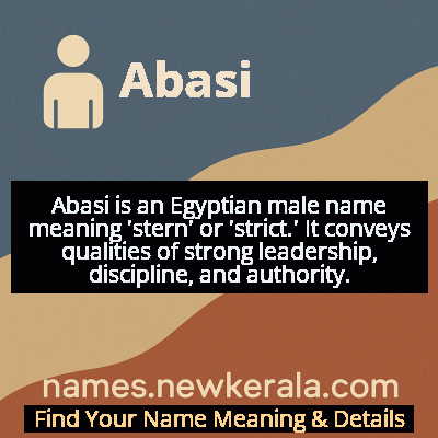 Abasi Name Meaning and Origin