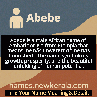 Abebe Name Meaning and Origin