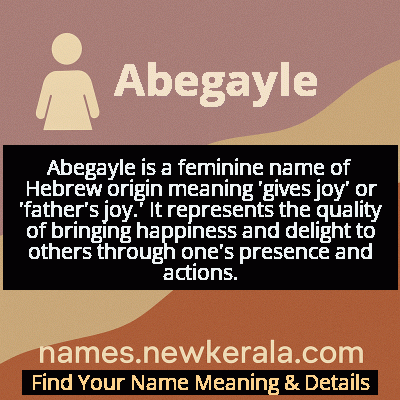 Abegayle Name Meaning and Origin