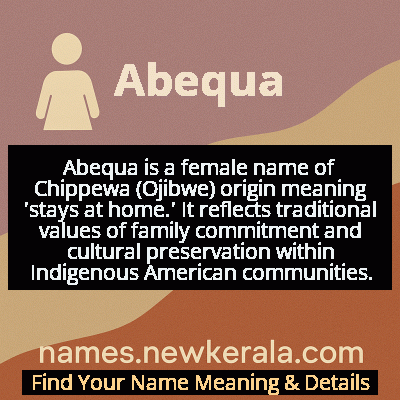 Abequa Name Meaning and Origin