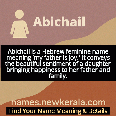 Abichail Name Meaning and Origin