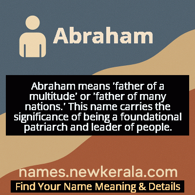 Abraham Name Meaning and Origin