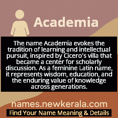 Academia Name Meaning and Origin