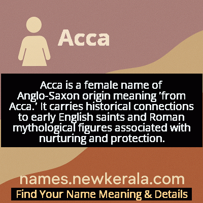 Acca Name Meaning and Origin