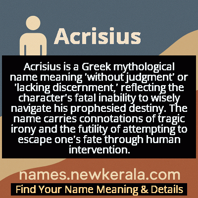Acrisius Name Meaning and Origin