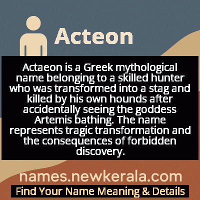 Acteon Name Meaning and Origin