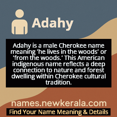 Adahy Name Meaning and Origin