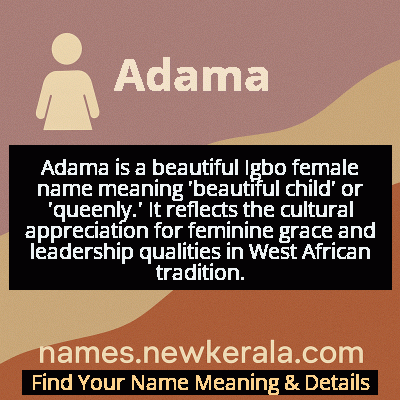 Adama Name Meaning and Origin