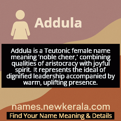 Addula Name Meaning and Origin