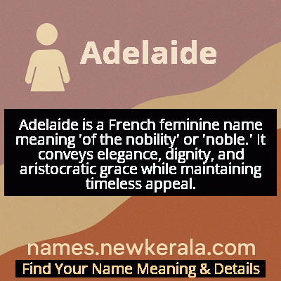 Adelaide Name Meaning and Origin