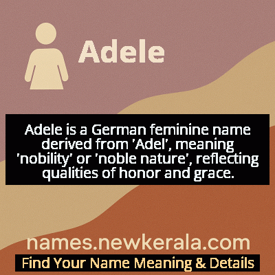 Adele Name Meaning and Origin