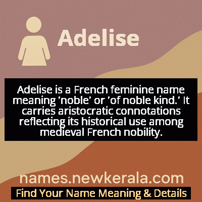 Adelise Name Meaning and Origin