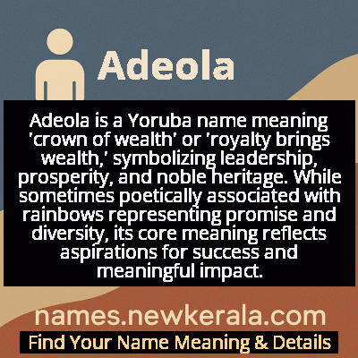 Adeola Name Meaning and Origin