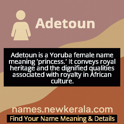 Adetoun Name Meaning and Origin