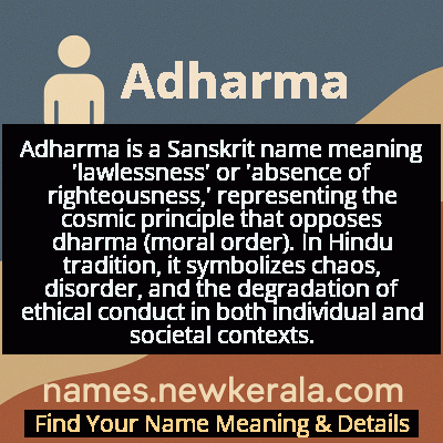 Adharma Name Meaning and Origin
