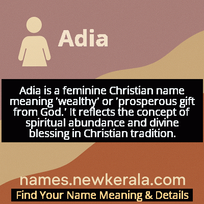 Adia Name Meaning and Origin