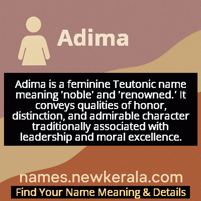 Adima Name Meaning and Origin