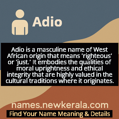 Adio Name Meaning and Origin