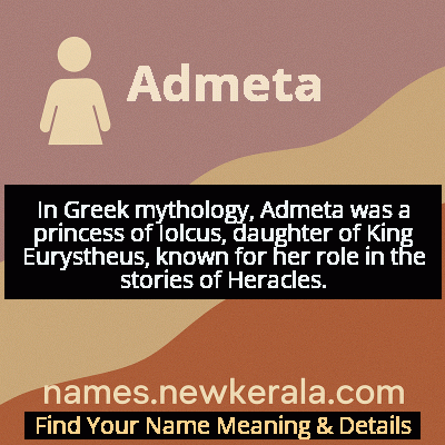 Admeta Name Meaning and Origin