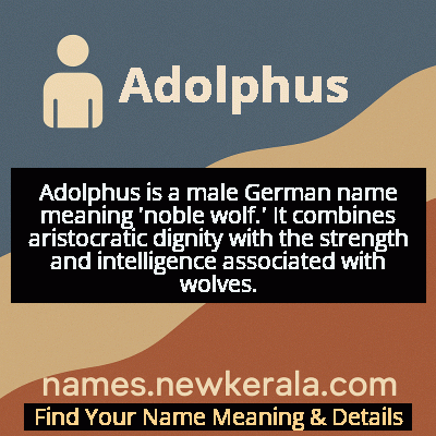 Adolphus Name Meaning and Origin