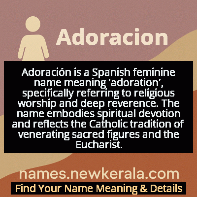 Adoracion Name Meaning and Origin