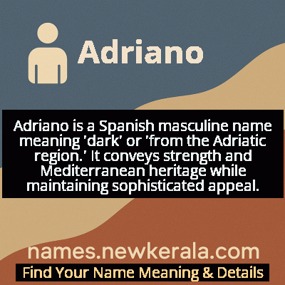 Adriano Name Meaning and Origin
