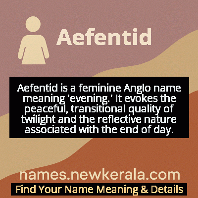 Aefentid Name Meaning and Origin