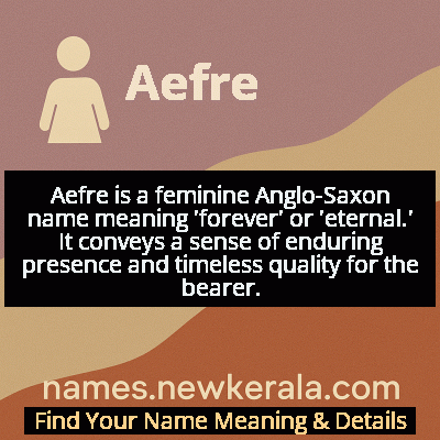Aefre Name Meaning and Origin