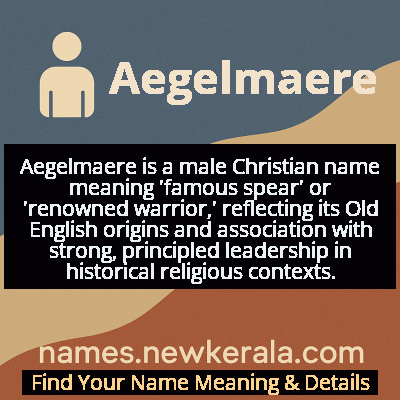 Aegelmaere Name Meaning and Origin