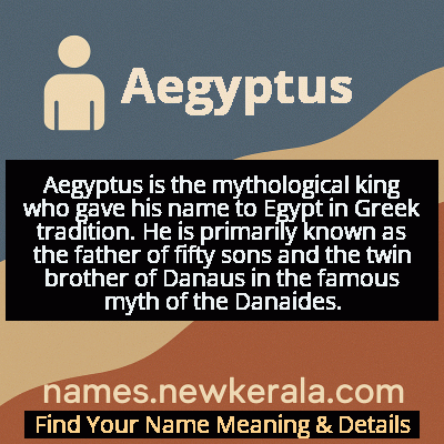 Aegyptus Name Meaning and Origin