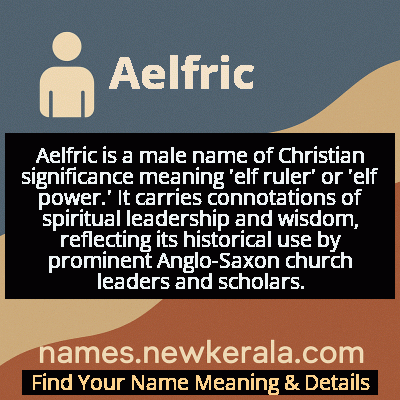 Aelfric Name Meaning and Origin