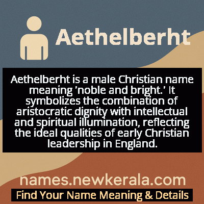 Aethelberht Name Meaning and Origin