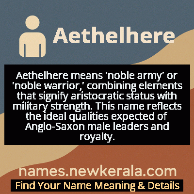 Aethelhere Name Meaning and Origin