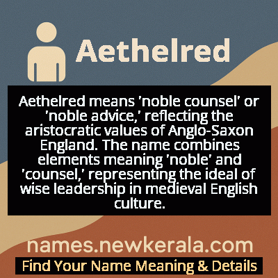 Aethelred Name Meaning and Origin