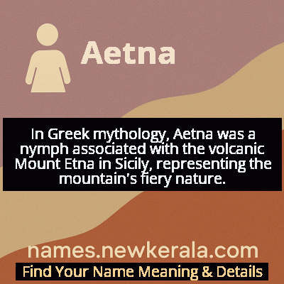 Aetna Name Meaning and Origin