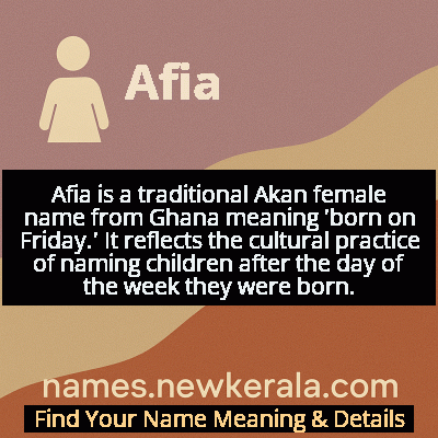 Afia Name Meaning and Origin
