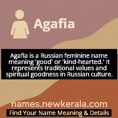 Agafia Name Meaning and Origin