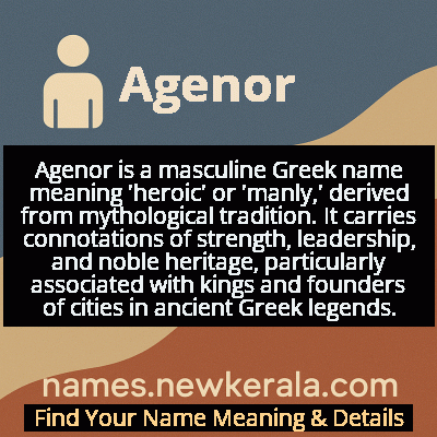 Agenor Name Meaning and Origin