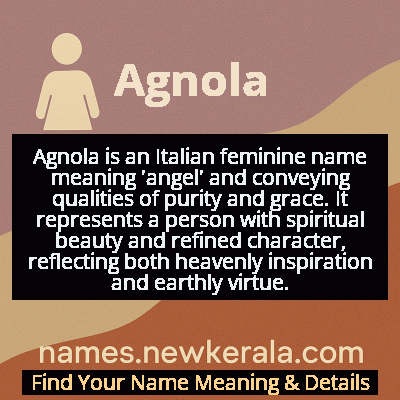Agnola Name Meaning and Origin