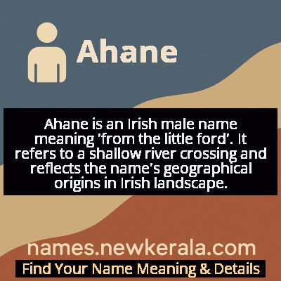 Ahane Name Meaning and Origin