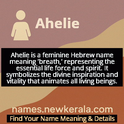 Ahelie Name Meaning and Origin