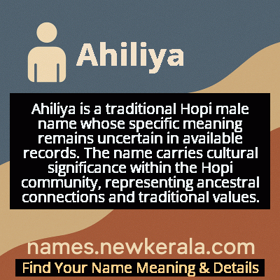 Ahiliya Name Meaning and Origin