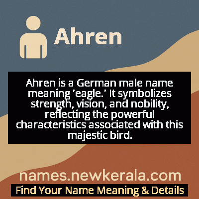 Ahren Name Meaning and Origin