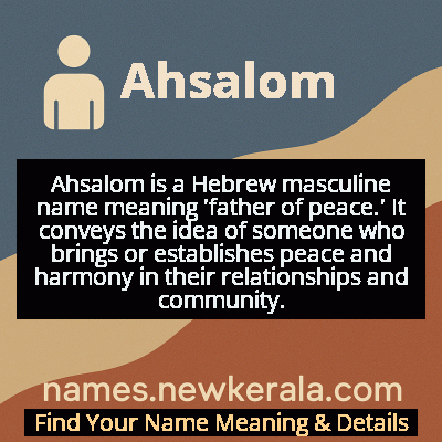 Ahsalom Name Meaning and Origin