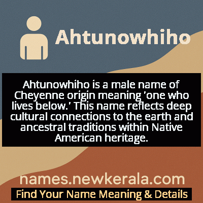 Ahtunowhiho Name Meaning and Origin