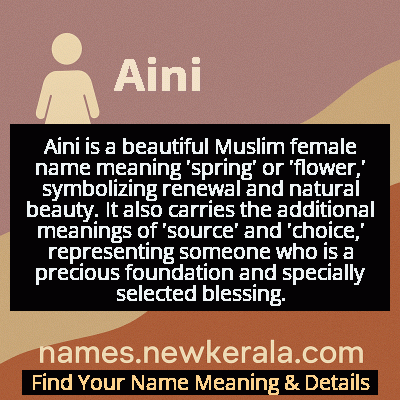 Aini Name Meaning and Origin