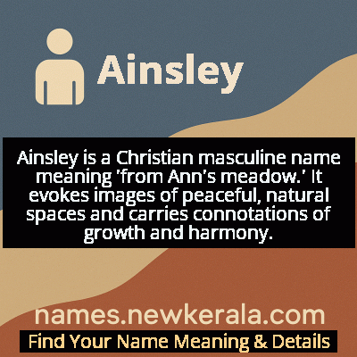 Ainsley Name Meaning and Origin