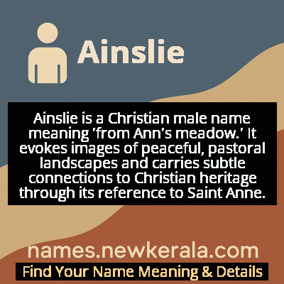 Ainslie Name Meaning and Origin