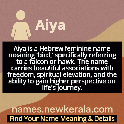 Aiya Name Meaning and Origin