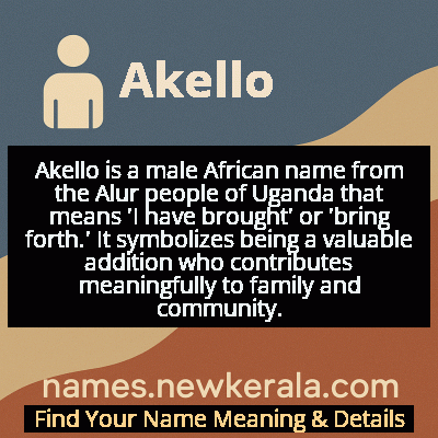 Akello Name Meaning and Origin